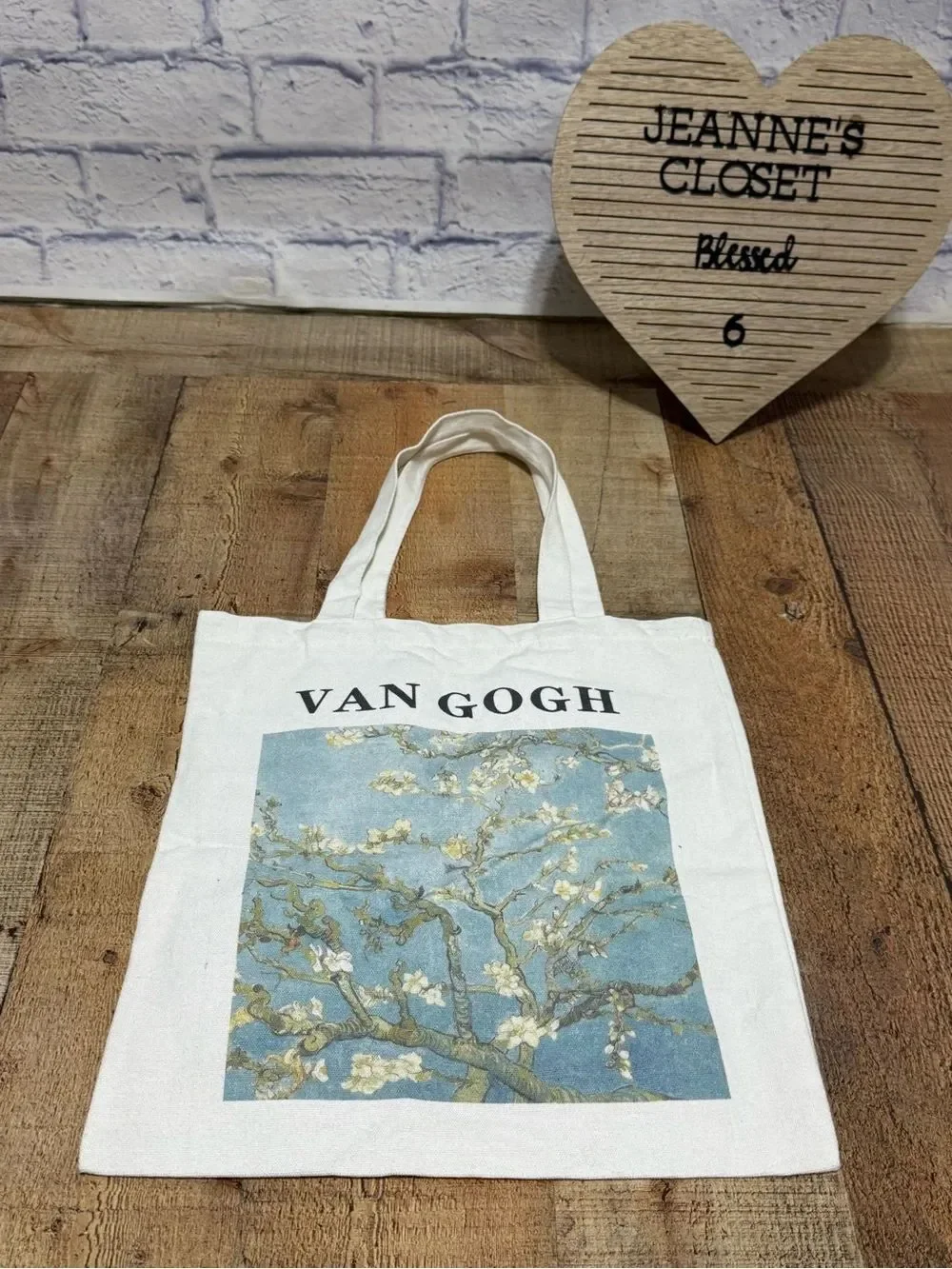 Van Gogh double sided print tote bag